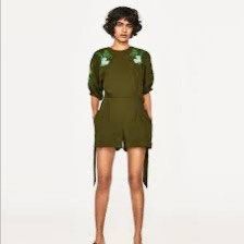 Zara Embroidered Romper with Open Back (Category: Rompers) located in Cainta. Submitted by tuessy (Listing ID 1460575698, Image 2). Description: .