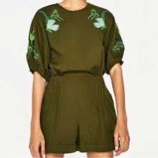 Zara Embroidered Romper with Open Back (Category: Rompers) located in Cainta. Submitted by tuessy (Listing ID 1460575698, Image 1). Description: .