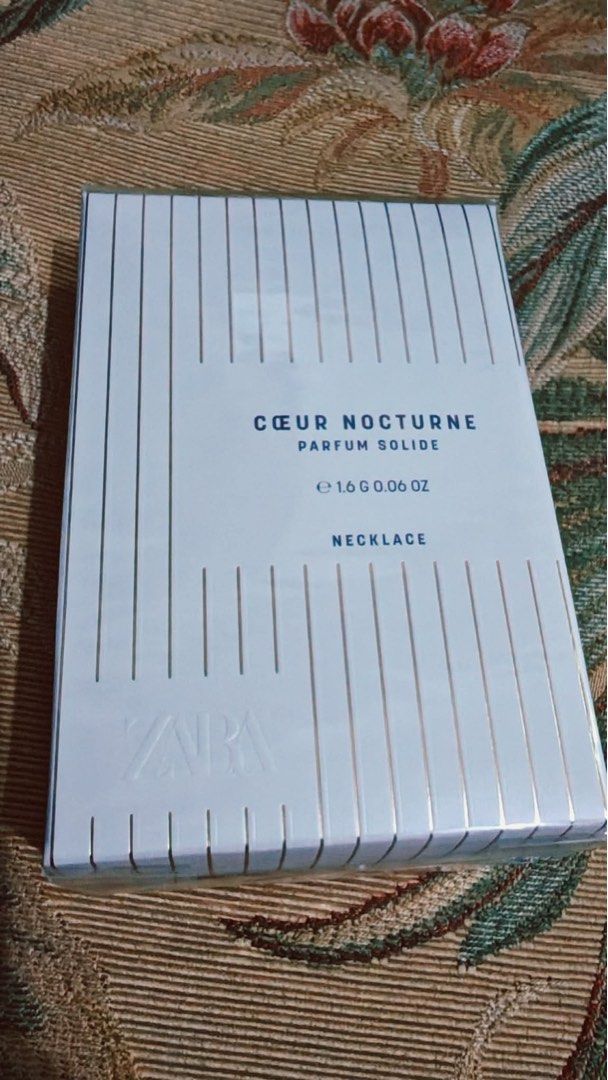 Zara Perfumes Coeur Nocturne solid perfume (in Necklace) (Category: Fragrance & Deodorants) located in Caloocan City. Submitted by appleblossoms07 (Listing ID 1460569971, Image 1). Description: FOR SALE ₱1,500 Zara Perfumes Coeur Nocturne solid perfume (in Necklace) 1.6g Parfum Solide Made in Spain ✨ Brand new & sealed ✈️ Bought in Vienna, Austria 🇦🇹 💃 Get this exclusive item that is not available in the Philippines 💰 Selling price: ₱1,500.