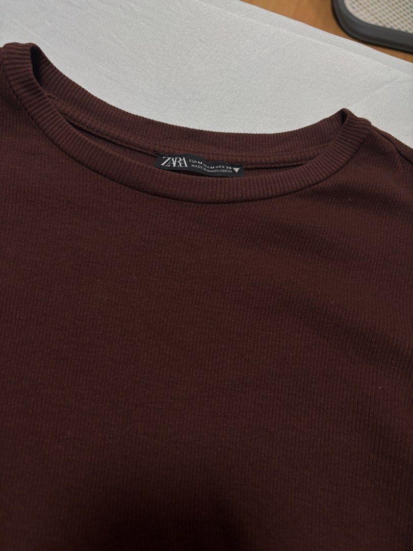 Zara Ribbed Long Sleeve Bodysuit Brown (Category: Others Tops) located in Quezon City. Submitted by hscherryy (Listing ID 1460557413, Image 2). Description: .