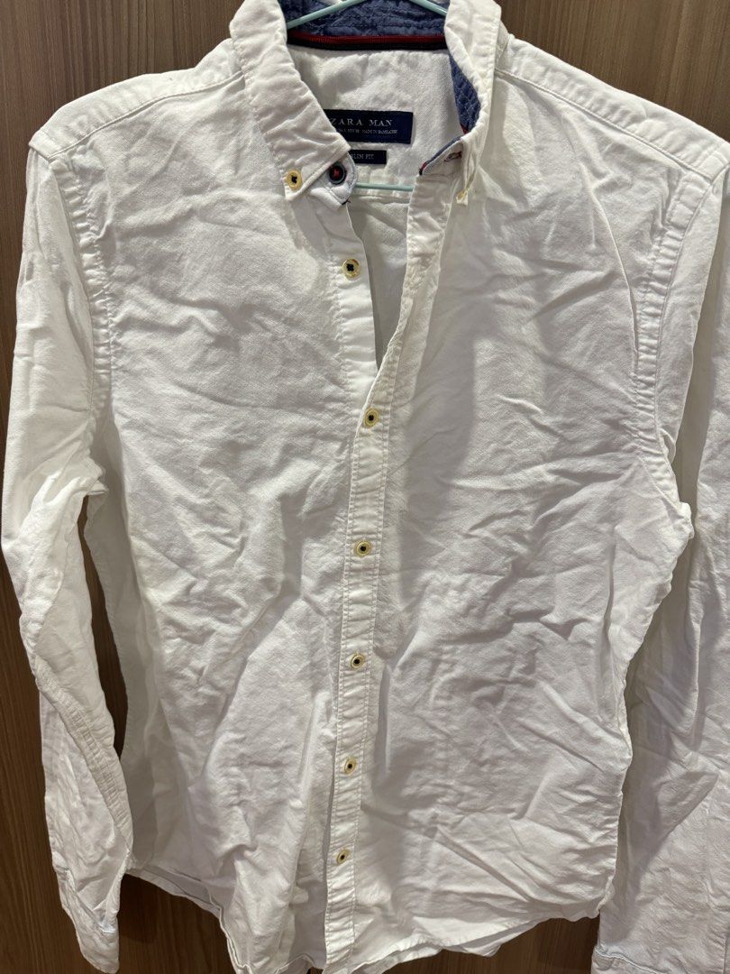 Zara Slimfit white longsleeves (Category: Coats, Jackets and Outerwear) located in Quezon City. Submitted by moniquecloset (Listing ID 1460685693, Image 2). Description: .