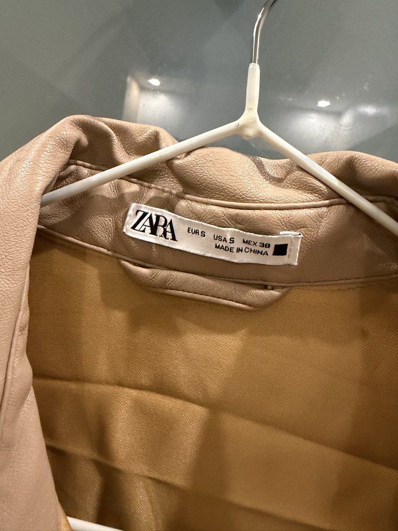 ZARA Tan Leather Button Down (Category: Blouses) located in Pasig City. Submitted by maraaaaaa (Listing ID 1460669523, Image 3). Description: From the Men’s Section.
