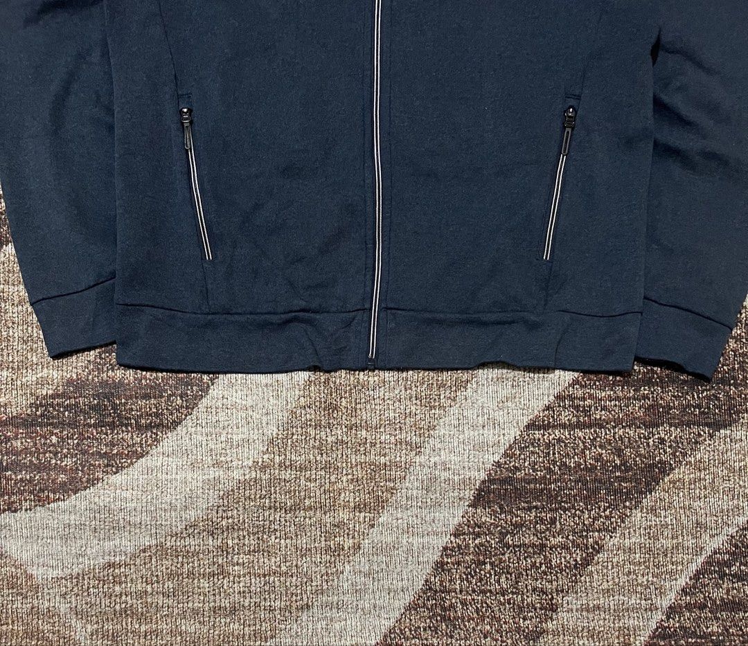 HLA Zip Up Hoodie (Category: Coats, Jackets and Outerwear) located in Rizal. Submitted by ithriftph_ (Listing ID 1460518536, Image 3). Description: 🔻 Details 🔻 Zip Up Hoodie Navy Blue Large Width: 23" Length: 27" Color rate: 9/10 Condition: 9/10 No issue Price: 300 pesos Reminders: Color may vary due to lighting and your screen resolution. Note: Ready to wear (already washed) Mode of Payment: 📌 Gcash 📌 Bank Transfer Payment first policy (NO C