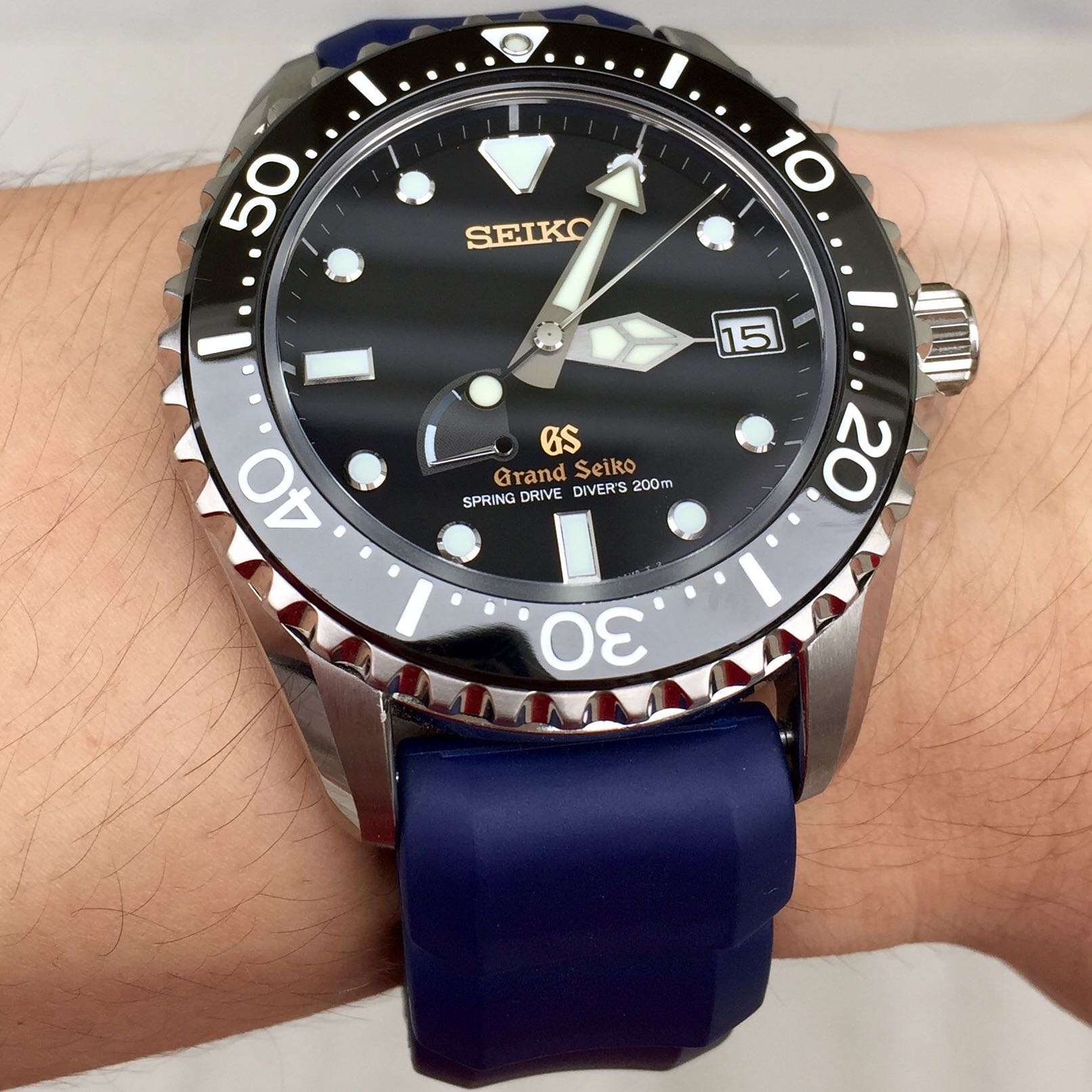 Grand seiko outlet diver rubber strap