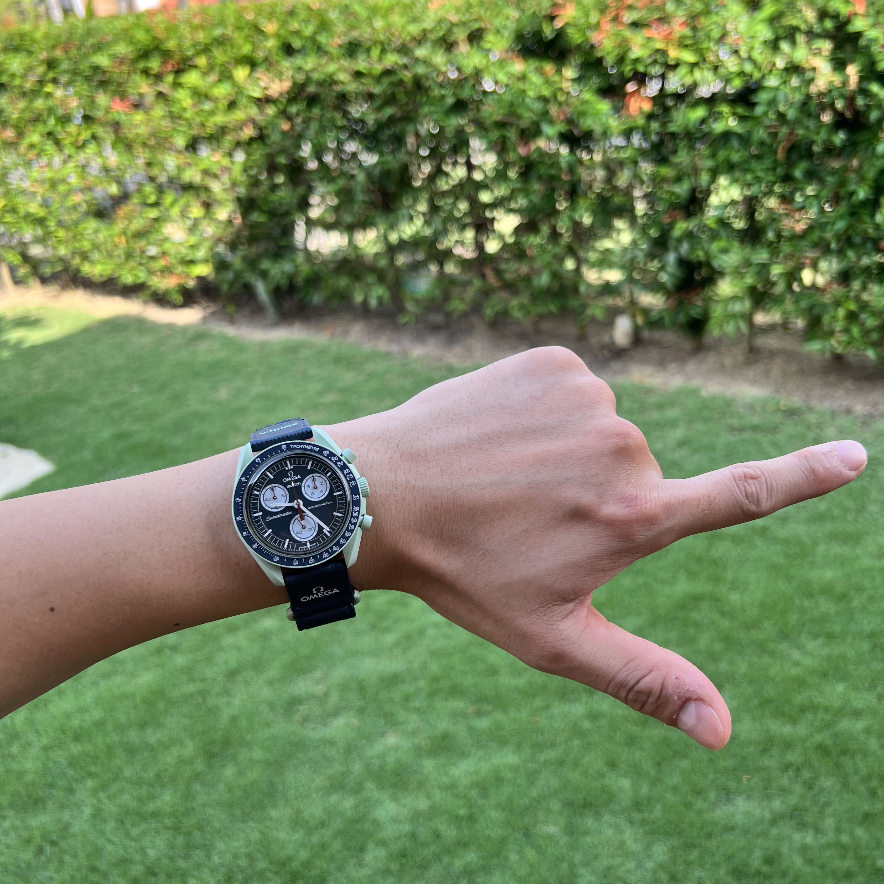 【人気品質保証】Omega x Swatch Earth オメガスウォッチ 腕時計(アナログ)