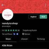 (Kategori: ) berada di . Dikirim oleh nondytanew (ID iklan 1377972134, Gambar 1). Deskripsi: .