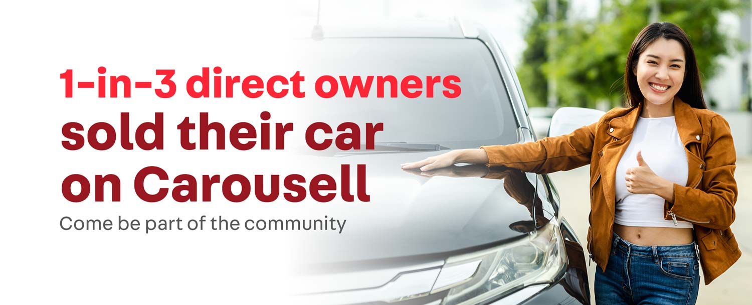 More than 50% of SG's vehicle owners use Carousell
More than 50% of SG's vehicle owners use Carousel