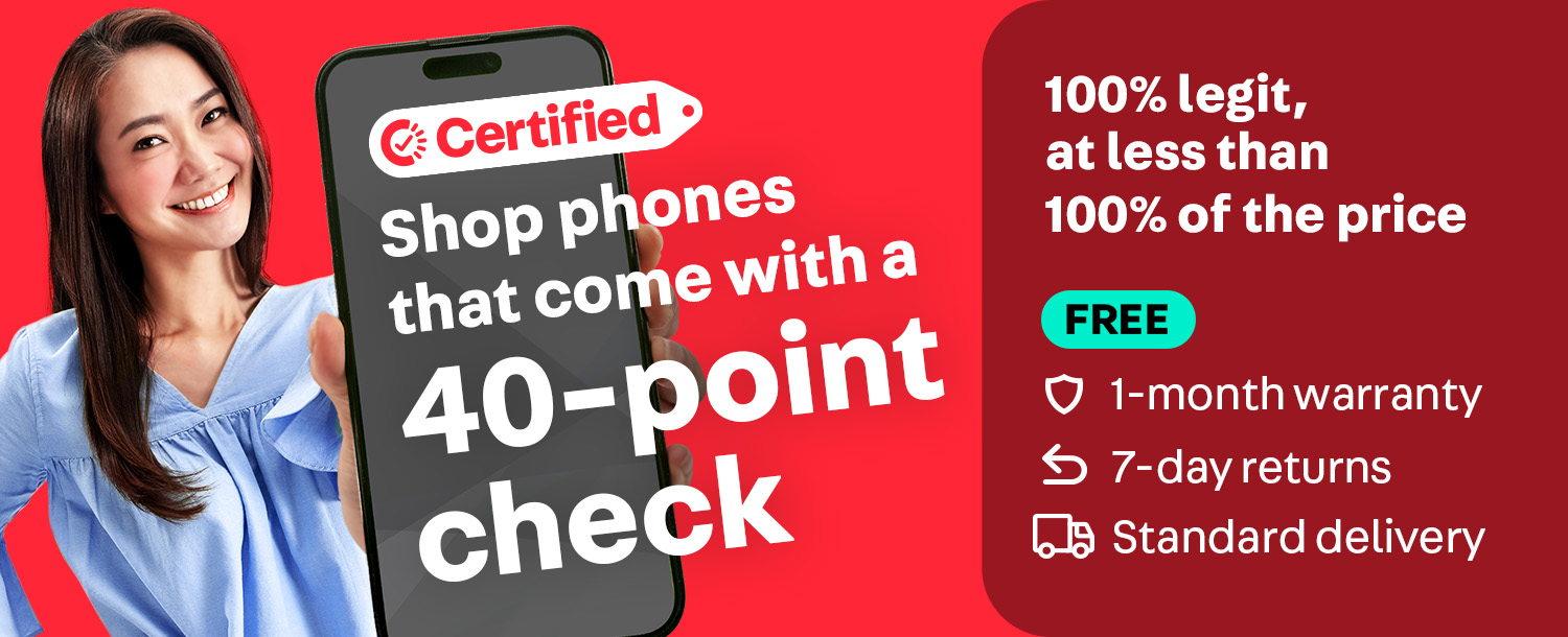 Certified Mobiles - Shop phones that come with a 40- point check
100% legit, at less than 100% of the price