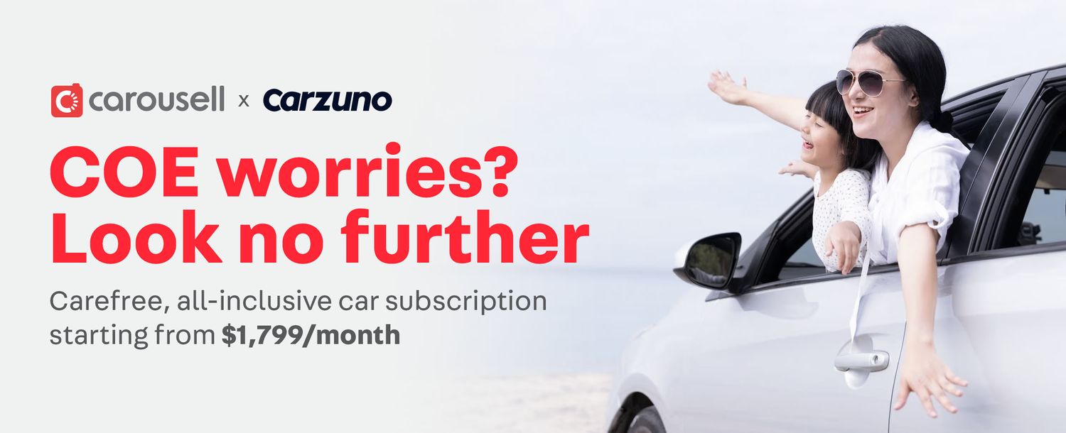 Carousell Car Subscription
Everything included in 1 monthly fee. Just add fuel.