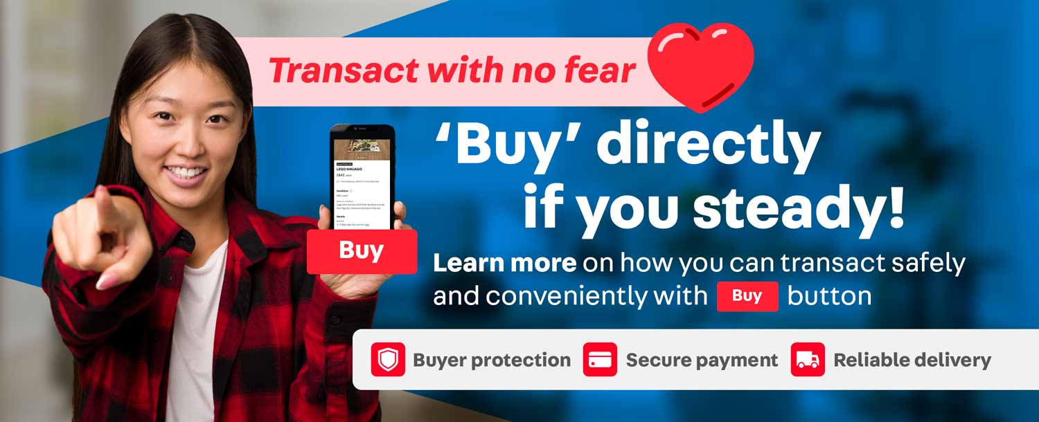 Transact with no fear
'Buy' directly if you steady