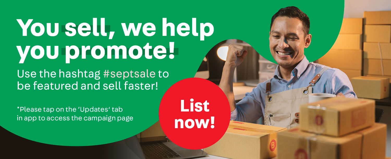You sell, we help you promote!
Use hashtag #septsale to be featured and sell faster!