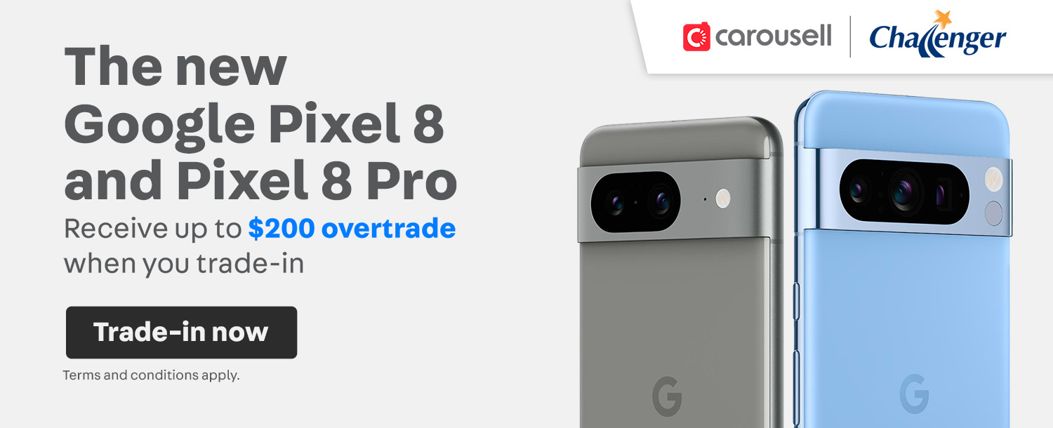 The new Google Pixel 8 and Pixel 8 Pro
Receive up to $200 overtrade when you trade-in