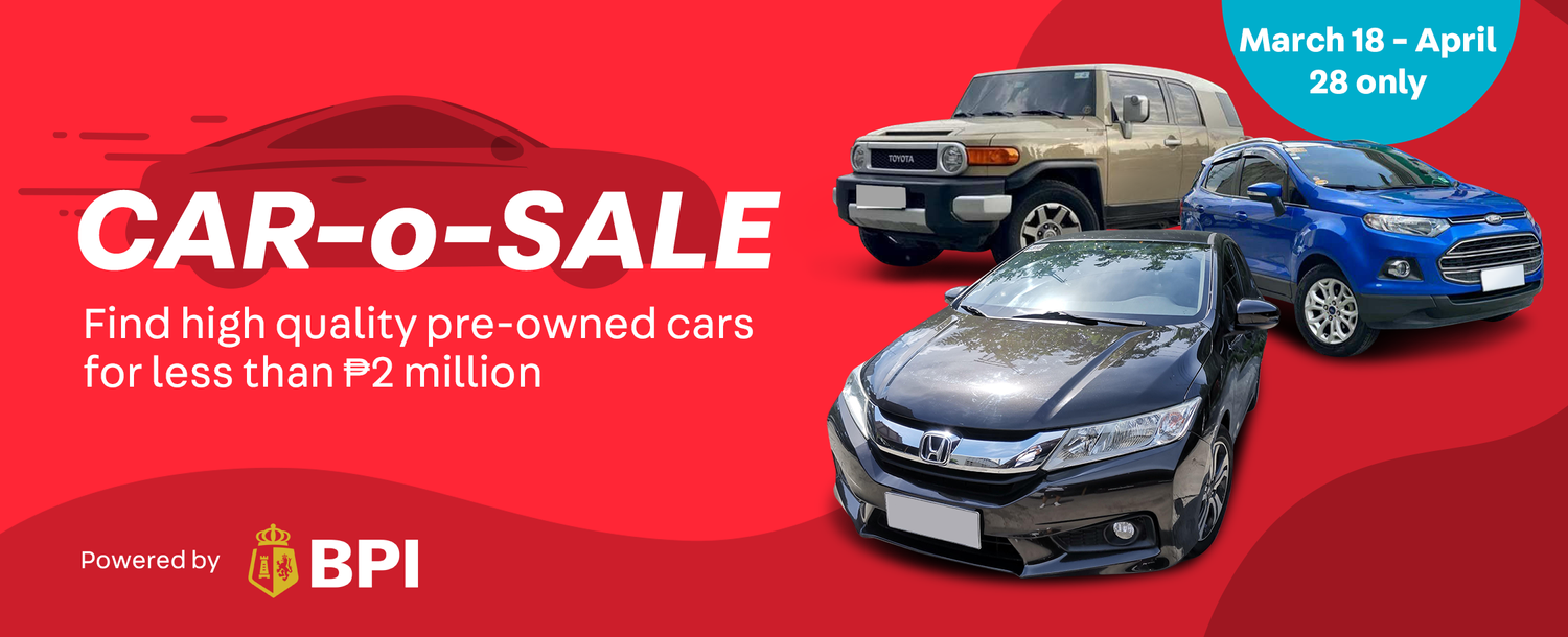 Car-o-Sale
Find high quality pre-owned cars for less than ₱2 million