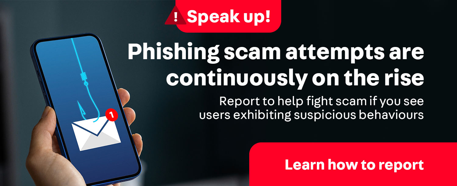 Phishing scam attempts are continuously on the rise
Report to help fight scam