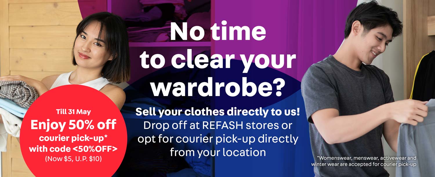 No time to clear your wardrobe?
Sell your clothes directly to us!