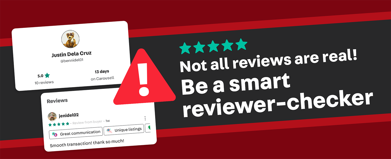 Not all reviews are real!
Be a smart reviewer-checker